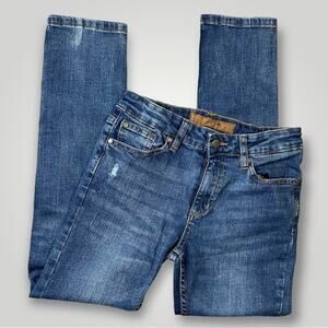 JOES SKINNY MID RISE JEANS MEDIUM WASH BLUE GIRLS SIZE 10